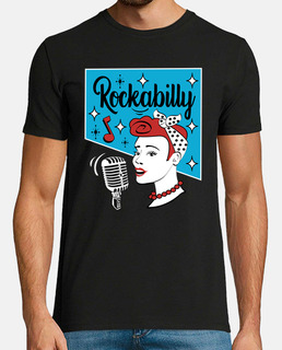 Camiseta Pinup Rockabilly Music Vintage 1950s USA Rock and Roll