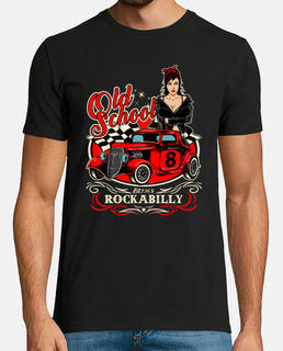Camiseta Pinup Rockabilly Vintage Hotrod USA Rock