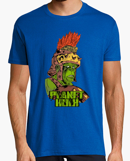 Camiseta Planet Hulk  azul chico
