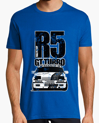 Camiseta R5 GT TURBO RASGADO ByN