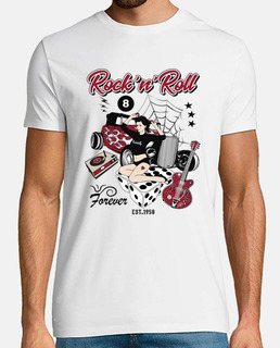 Camiseta Retro 50s Pinup Rockabilly Hot Rod