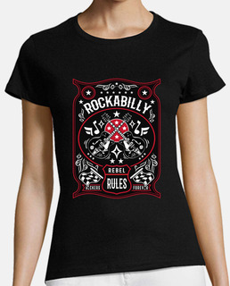 Camiseta Retro Música Rockabilly Rockers Vintage Rock and Roll USA Guitarras