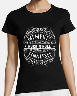 Camiseta Rock Rockabilly Memphis Tennessee USA Retro Rock N Roll 