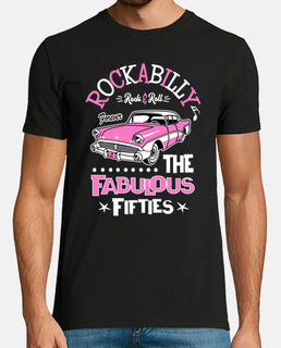 Camiseta Rock Rockabilly Music Rockers Retro Rock and Roll Fabulous Fifties