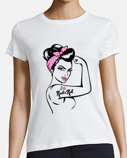 Camiseta Rockabilly Pin up Girl Rockers Rock and Roll Retro 50s 60s 70s