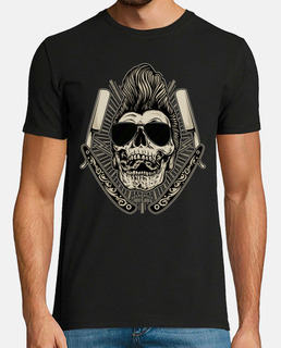 Camiseta Rockabilly Skulls Rocker Retro