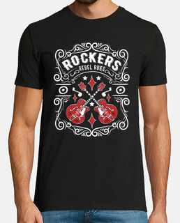 Camiseta Rockers Vintage Rockabilly USA Rock Guitarras