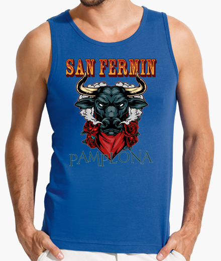 Camiseta San Fermín - Hombre, sin mangas,...