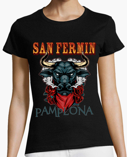 Camiseta San Fermín - Mujer, manga corta,...