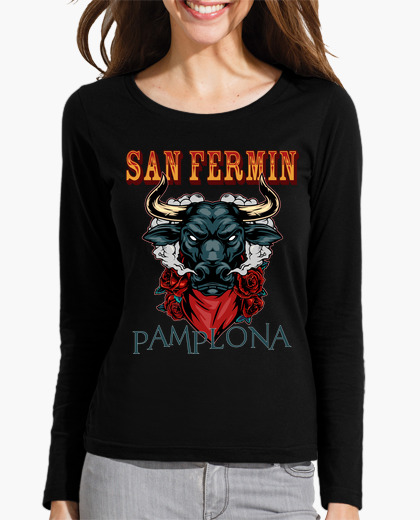 Camiseta San Fermín - Mujer, manga larga,...