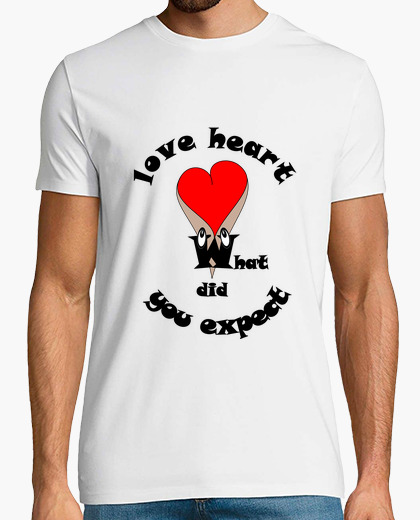 Camiseta sexy corazón humor qué más
