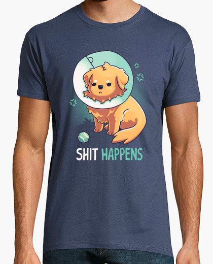 Camiseta Shit Happens Perro Cono de la...