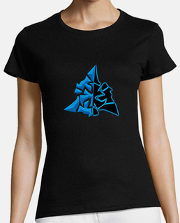 Camiseta símbolo WowChakra Azul Neon