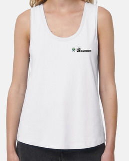 Camiseta Sin Mangas Mujer Logo Texto Negro
