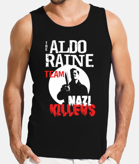 camiseta sin mangas para hombre - asesinos nazis del equipo aldo raine