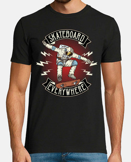 Camiseta Skateboard Lifestyle Skate Astronauta Espacio