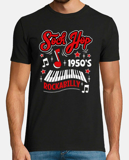 Camiseta Sock Hop Rockabilly 1950s Retro USA Music Fifties