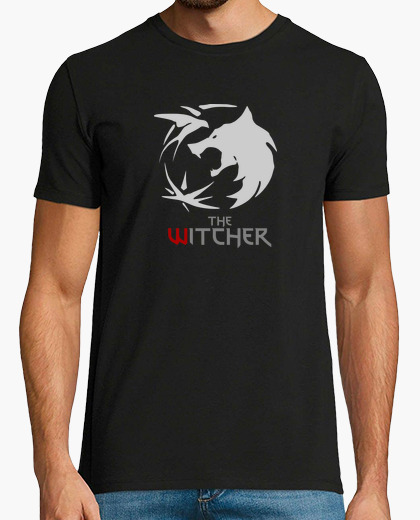 Camiseta The Witcher logo manga corta hombre
