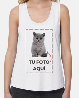 Camiseta tirantes personaliza con foto