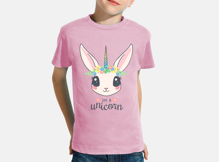 Camiseta top unicornio niña