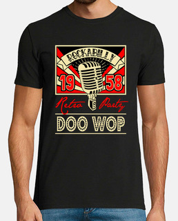 Camiseta Vintage Doo Wop Music 1958 Rockabilly Retro USA Rock and Roll 1950s