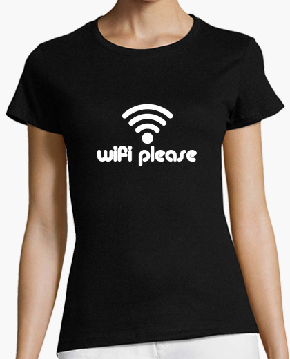 Camiseta Wifi please - corte chica