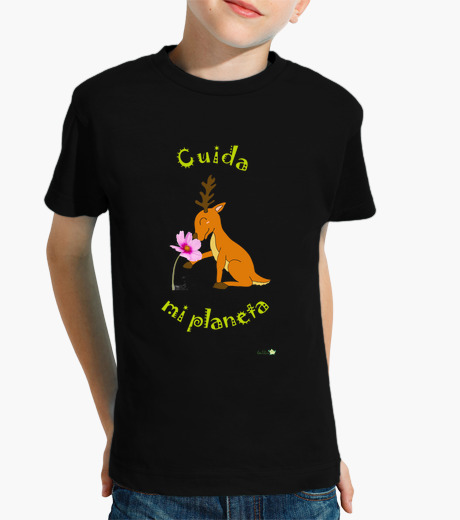 Camisetas niños Camiseta Cuida mi planeta