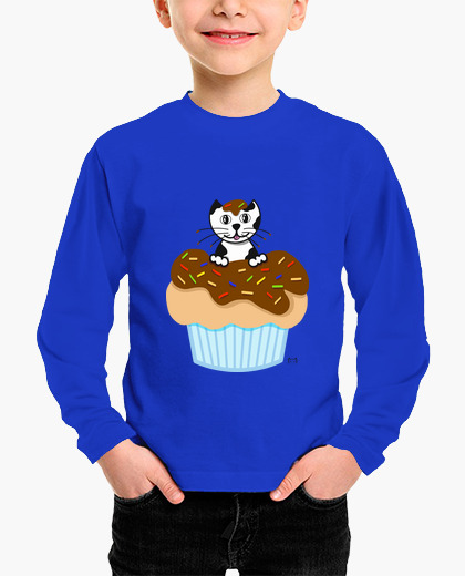 Camisetas niños Gato Muffin