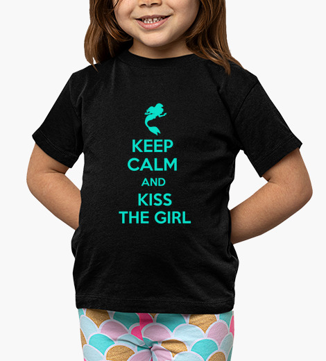 Camisetas niños Keep calm and kiss the...