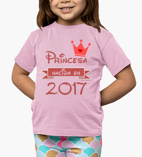 Camisetas niños Princesa Nacida en 2017