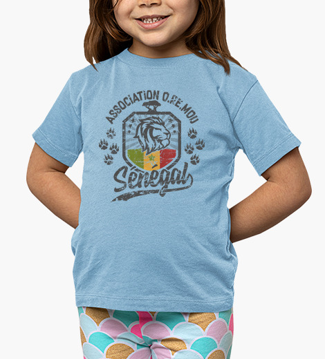 Camisetas niños senegal lion terra oremou