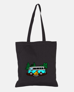 camper van color line art
