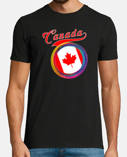 Canada Sports 2021 Holi Color Framed Canada Flag graphic