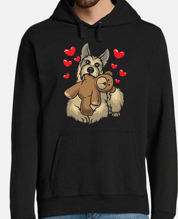cane berger picard con cuori