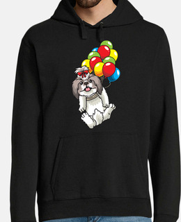 cane shih tzu con palloncini