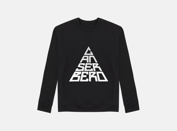 Sudadera canserbero hombre negra laTostadora