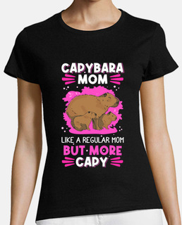 capibara mamá capy roedor gracioso anim