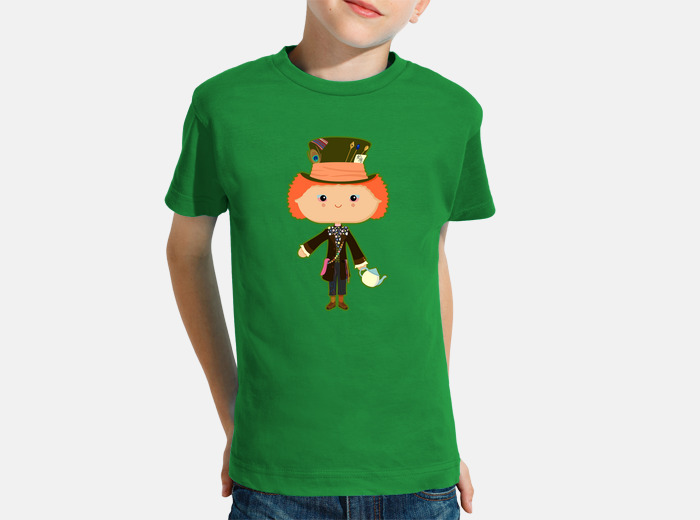 T shirt bambino cappellaio matto tostadora