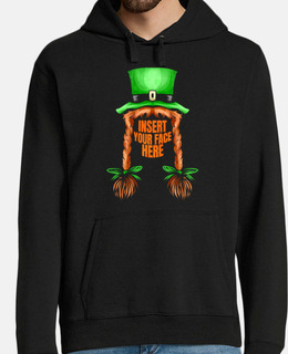 cappello verde trecce rosse inseriscono