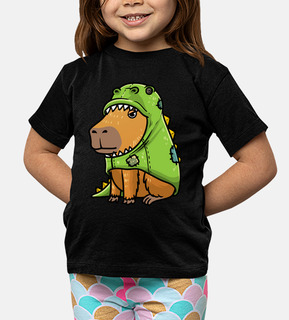 Capybara In A Dinosaur Costume Girls