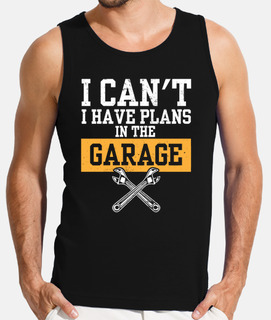 Men's sleeveless shirt funny saying garage mechanic biker muscle tee tank top 