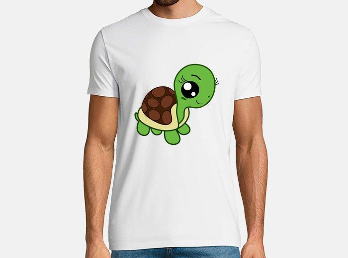 Camiseta caricatura tortuga niña chibi... | laTostadora Camiseta caricatura tortuga niña chibi... | laTostadora