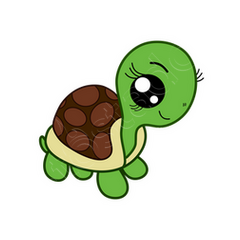 Camiseta caricatura tortuga niña chibi... | laTostadora Camiseta caricatura tortuga niña chibi... | laTostadora