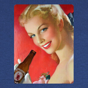 Camisetas Cartel Anuncio Vintage Cerveza