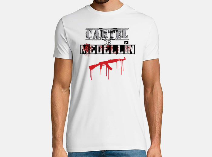 T shirt cartello di medellin pablo esco. tostadora