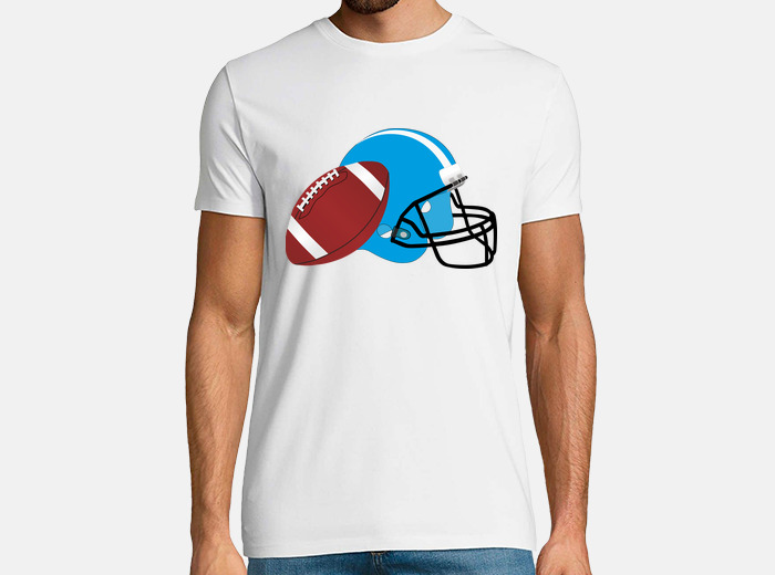 Camiseta de fútbol americano con casco de fútbol americano, diseño de I  Just Wanna Play