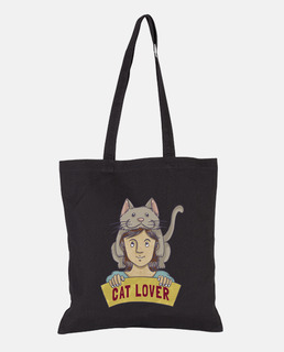 Cat lover - bolsa de tela