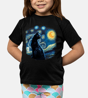 cat night moon painting van gogh
