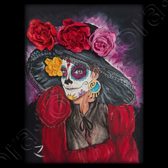 Sudadera catrina sombrero mujer negra 2. laTostadora