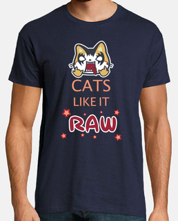 cats like la t-shirt raw